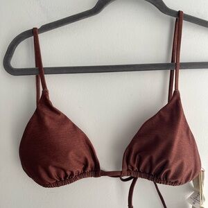 Gottex Rich Brown Triangle Swim Top
